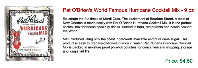 Pat O'Brien's World Famous Hurricane Cocktail Mix