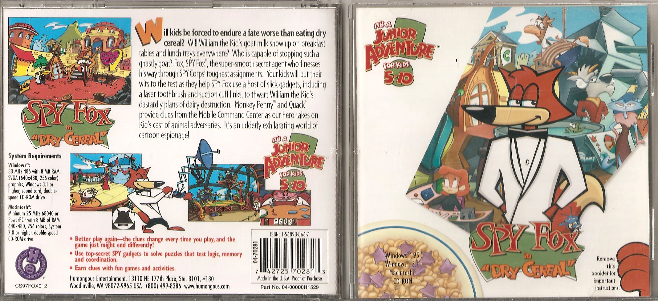 Trix (cereal). Dry cereal spy. Dry cereal spy. Spy fox dry cereal. Dry cereal spy.